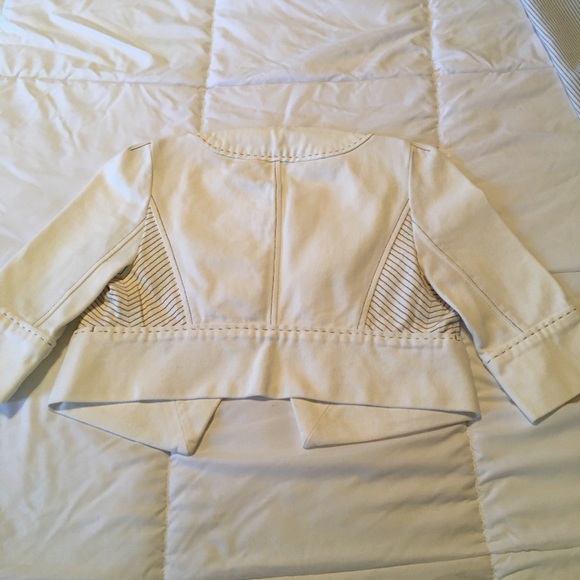 Diane Von Furstenberg Cropped jean Jacket Coat - Picture 5 of 16